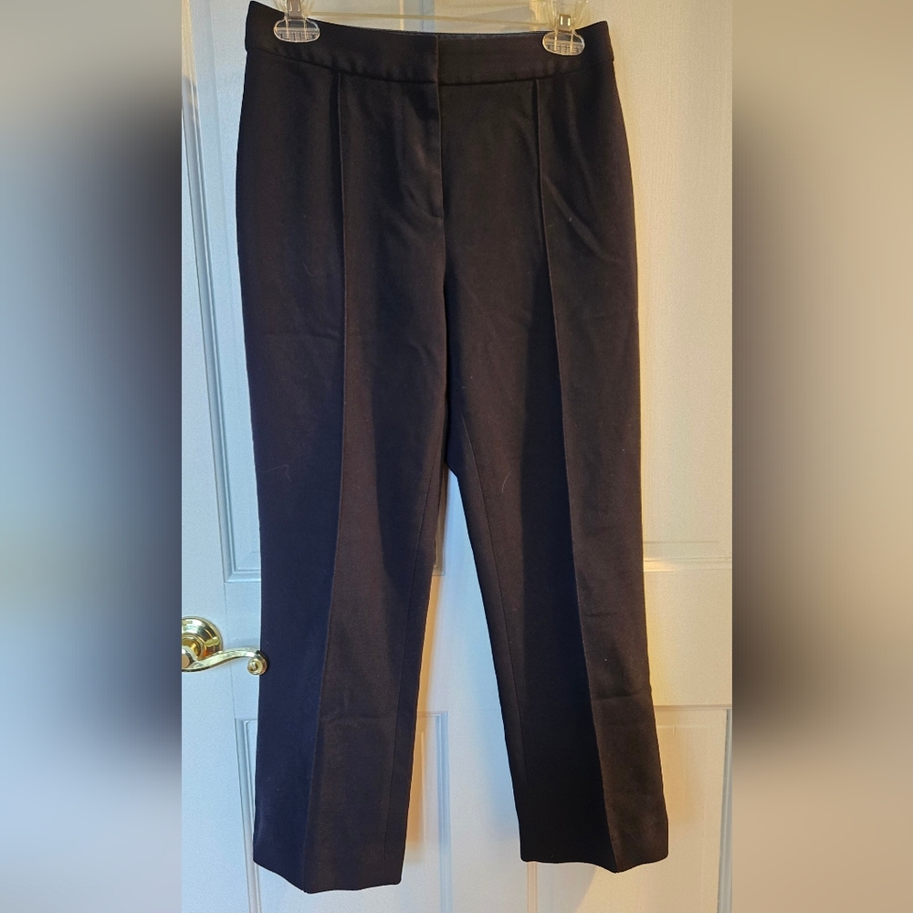 Tory Burch "Twill Khaki Pants" in medium navy 26½ inseam sz 2